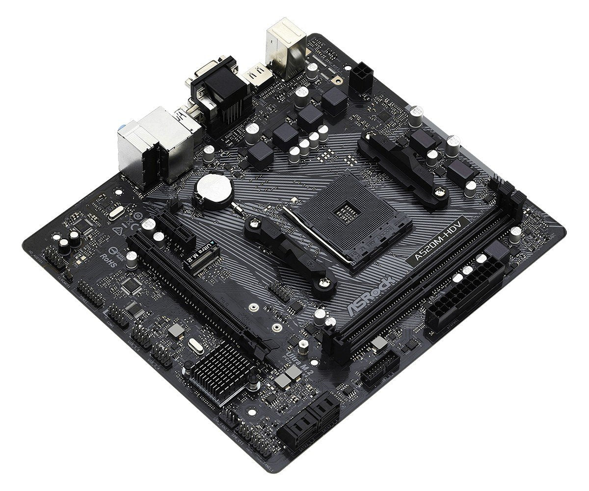 Asrock A520M-HDV Emplacement AM4 micro ATX