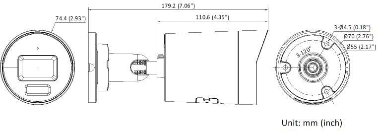 Hikvision DS-2CD2T86G2H-2I(4mm)(eF) 8 MP Caméra Réseau Bullet Fixe Alimentée par Darkfighter