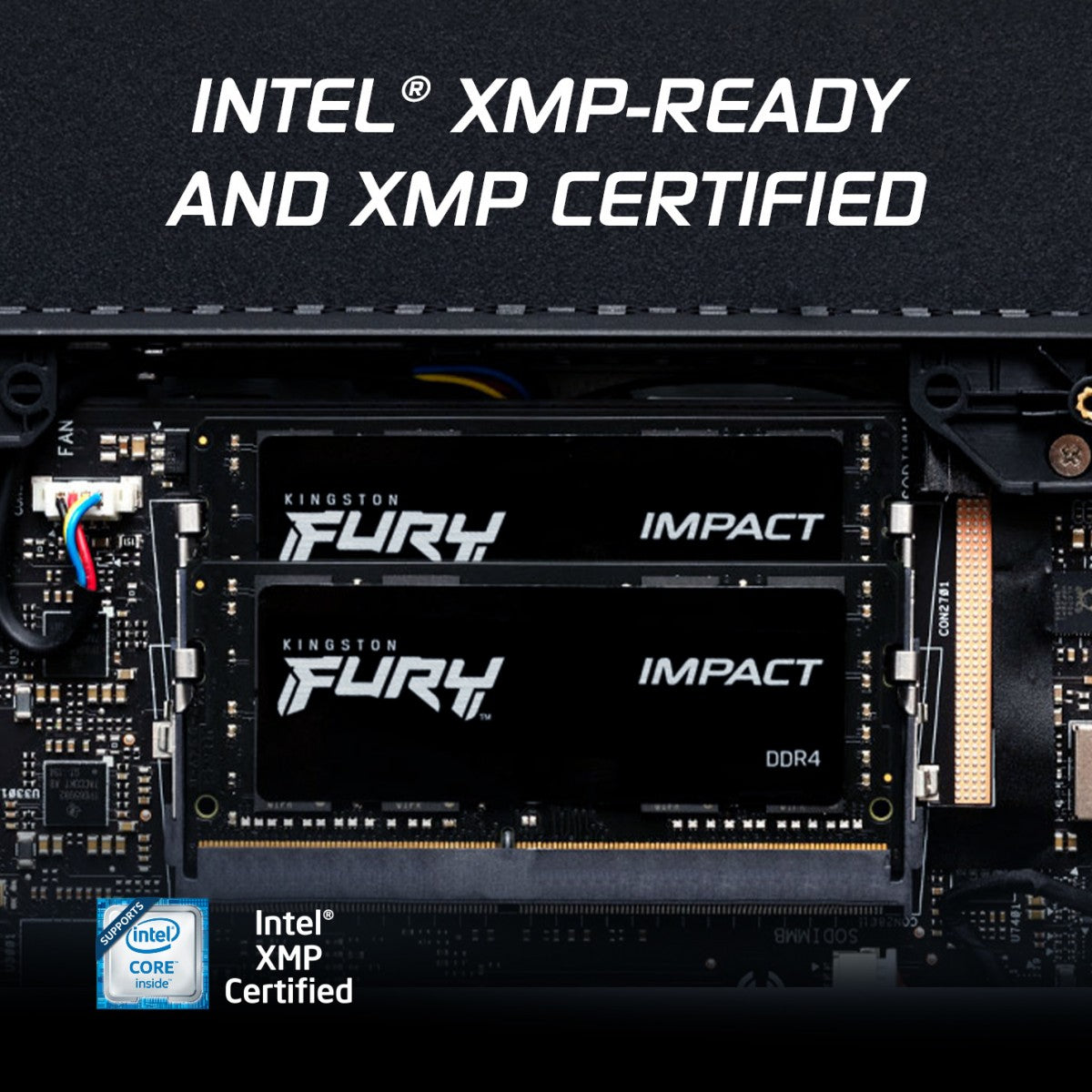 KINGSTON 32Go 3200MHz DDR4 CL20 SODIMM Kit of 2 FURY Impact