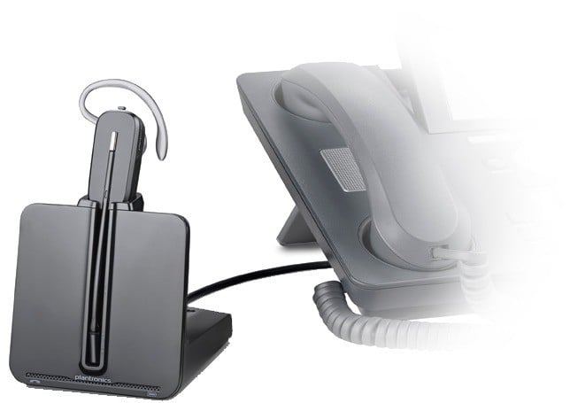 POLY CS540 + HL10 Casque Sans fil Crochets auriculaires Bureau/Centre d'appels Noir