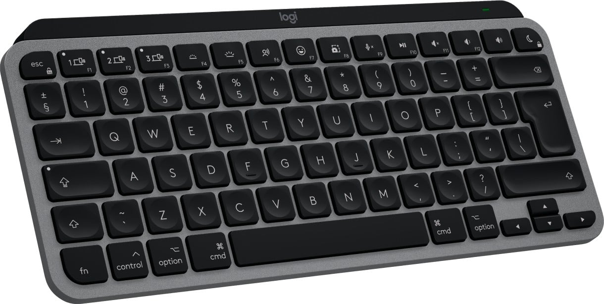 Logitech Master MX Keys Mini For Mac clavier maison/bureau Bluetooth QWERTY US International Noir, Gris