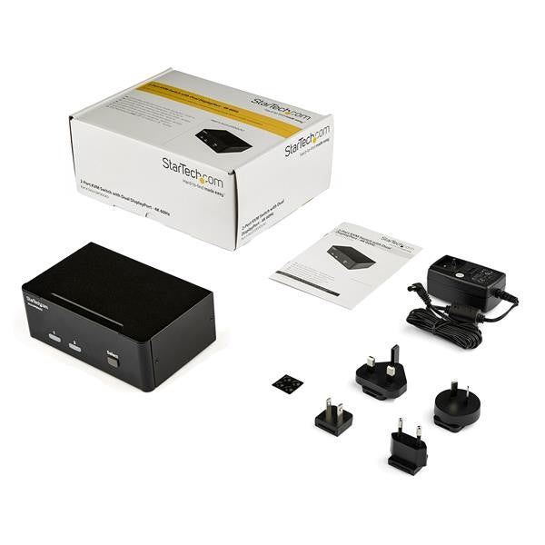 StarTech.com SV231DPDDUA2 commutateur écran, clavier et souris Noir