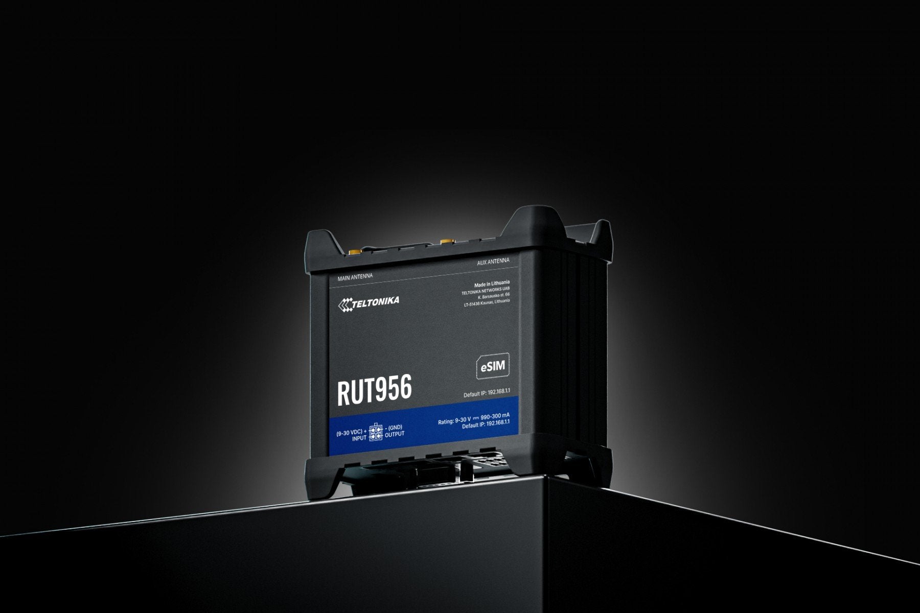 TELTONIKA NETWORKS RUT956 DUAL SIM 4G/LTE/3G/2G RS232 RS584 WiFi router eSIM version