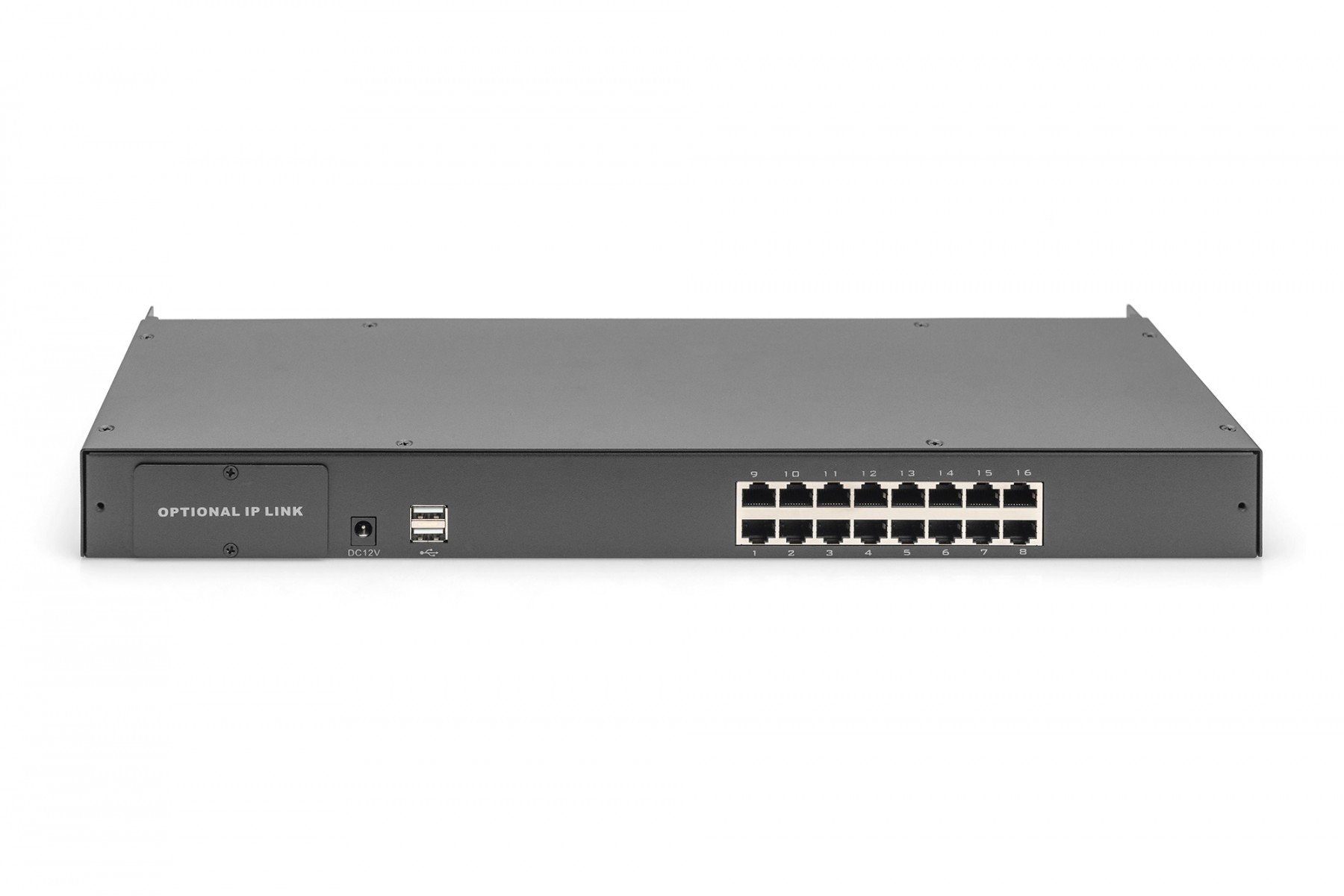Digitus DS-72217 commutateur écran, clavier et souris Grille de montage Noir