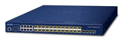 PLANET Layer 3 16-Port 100/1000X SFP Géré L3 10G Ethernet (100/1000/10000) 1U Bleu