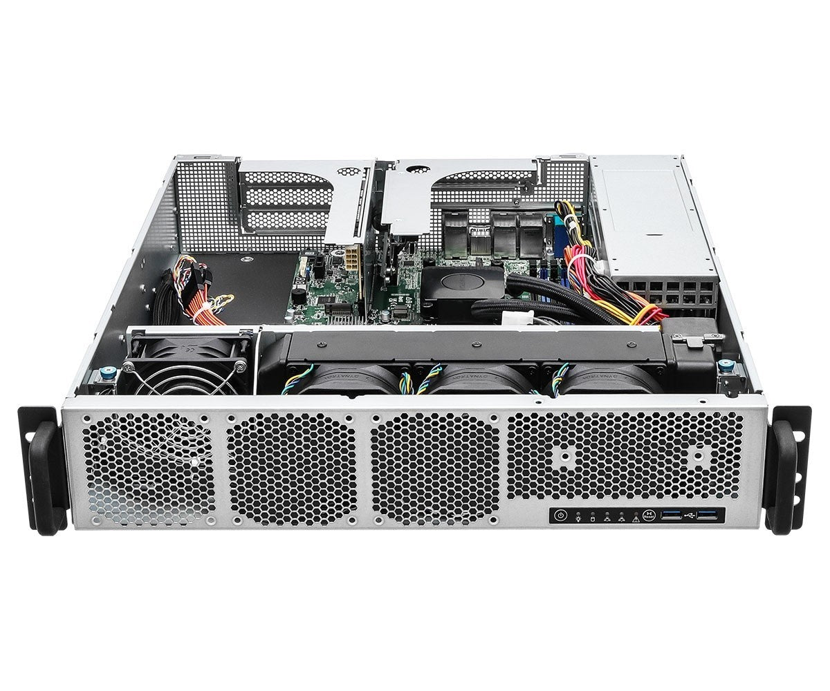 ASRock 2U1G-B650/AQUA, UP, Rack 2U, AMD Ryzen 9000, 2xSFF, 1xGPU, 2xGbE, Red. PSU, IPMI