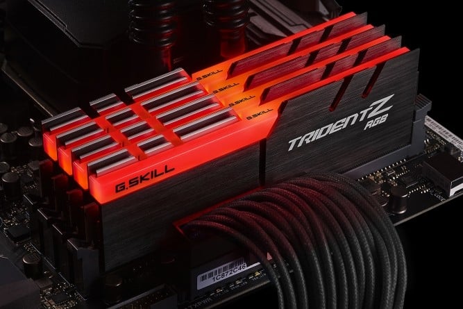 G.Skill Trident Z RGB F4-3200C16Q-64GTZR module de mémoire 64 Go 4 x 16 Go DDR4