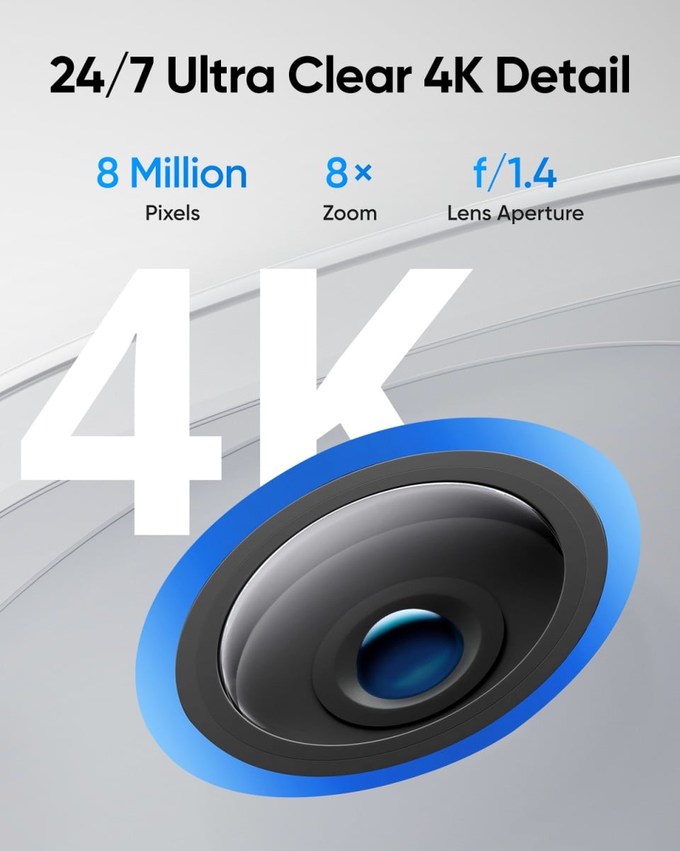 Anker eufyCam E330 Balle (forme) Caméra de sécurité IP Extérieure 3840 x 2160 pixels Mur