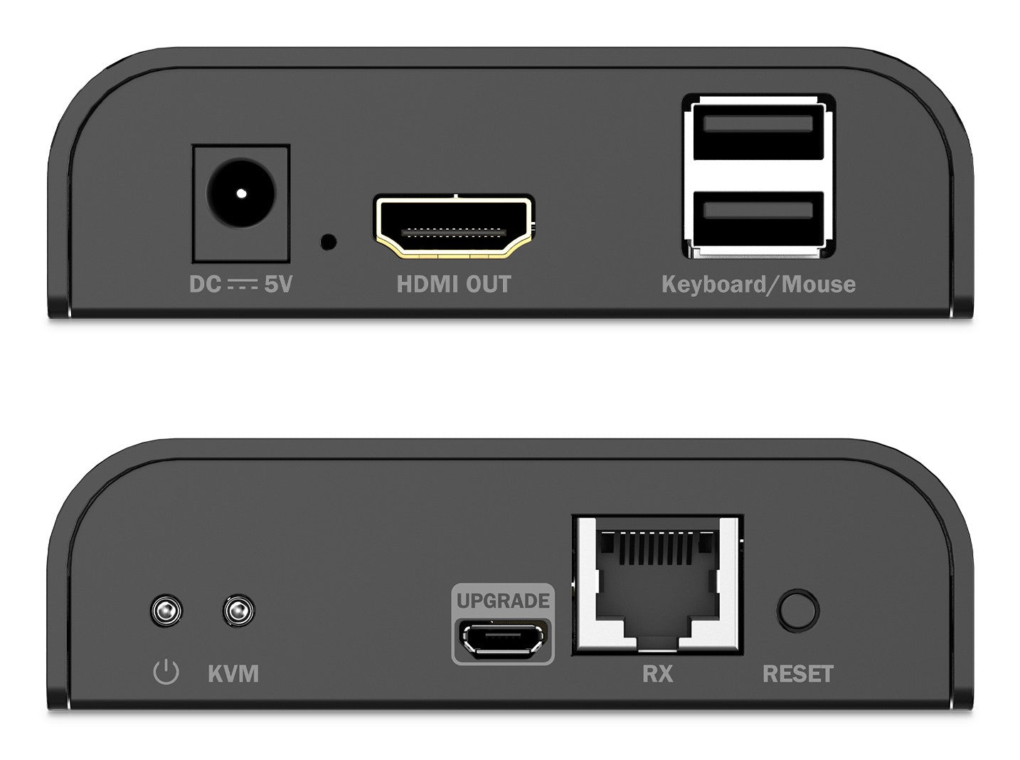 Extenseur HDMI Cat.6 4K/60Hz avec KVM USB 2.0 sur IP 1G jusqu'a 120m/200m - récepteur supplémentaire pour DS-55355