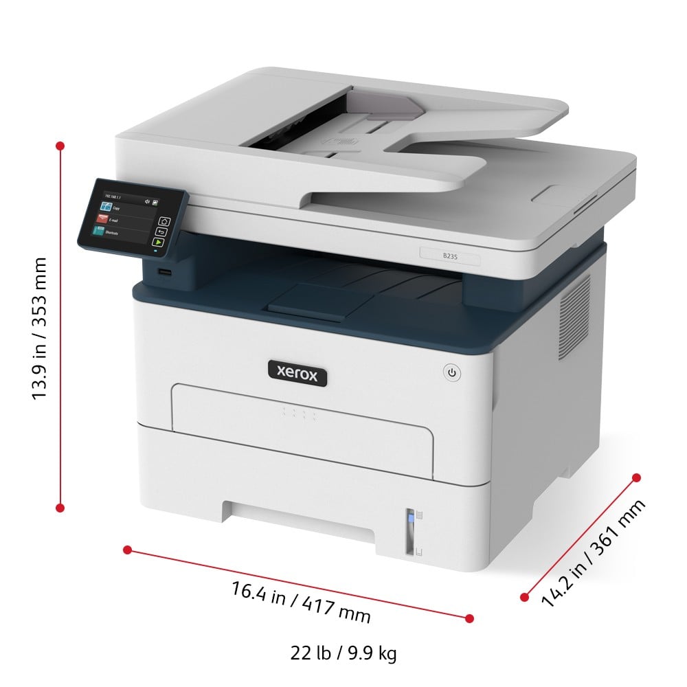XEROX multifonction B235 - impression, copie, numérisation - 600 x 600 DPI A4 laser DUPLEX 34ppm Wi-Fi, AirPrint [B235V_DNI]