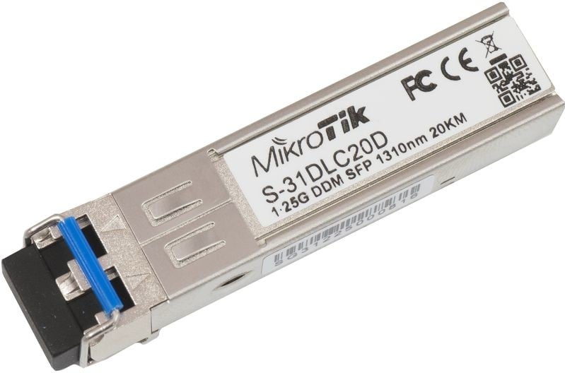 Module SFP à fibre optique monomode Mikrotik S-31DLC20D