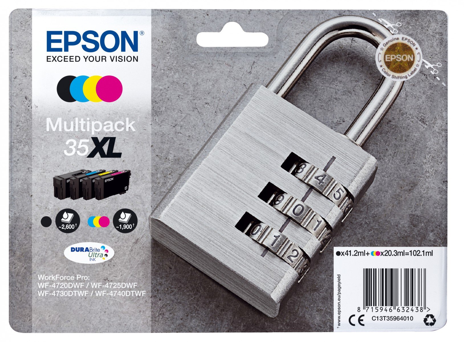 EPSON 2LB 35XL Ink Multipack CMYK