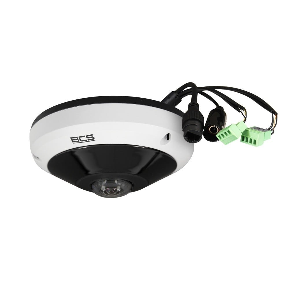 BCS BCS-U-FIP55FWR2 Caméra IP 5MP Fisheye avec WDR, IR 20m et boîtier IP67, IK10