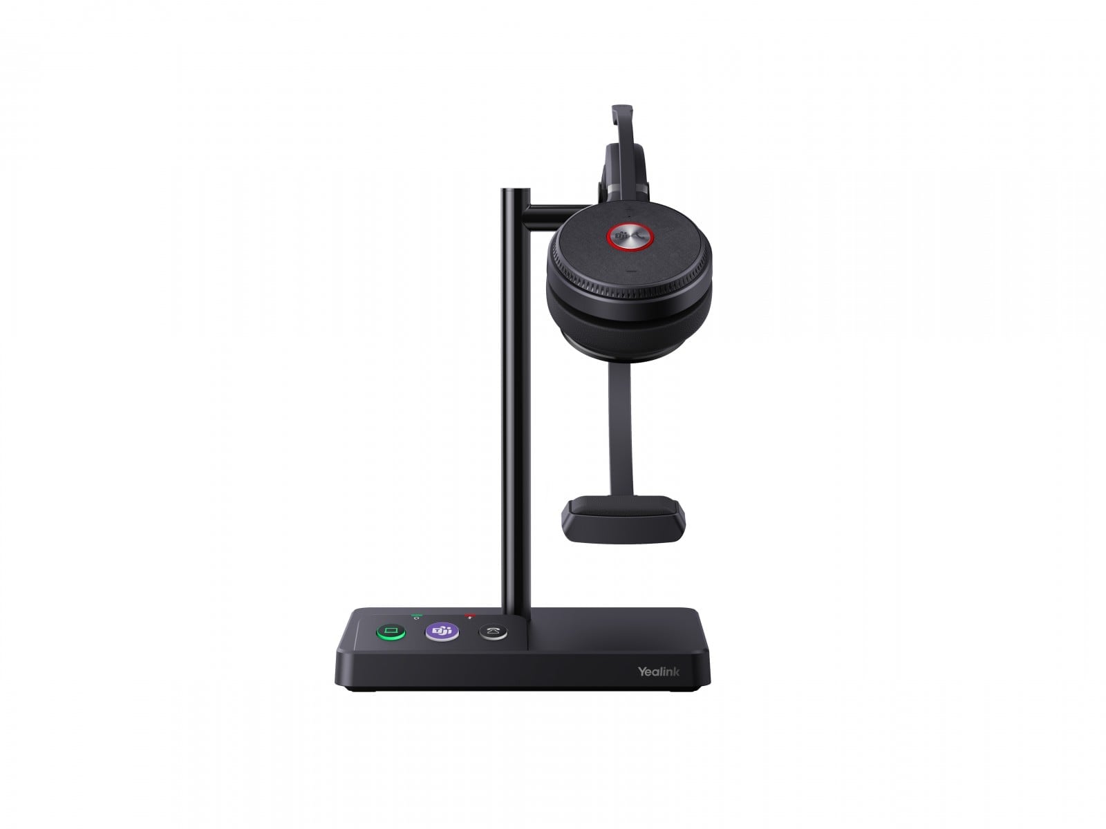 Yealink WH62 Mono Teams Sans fil Arceau Bureau/Centre d'appels Micro-USB Socle de chargement Noir