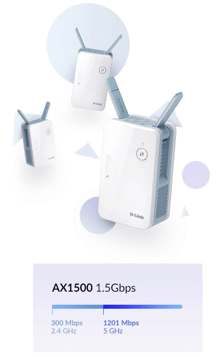 D-LINK EAGLE PRO AI AX1500 Mesh Range Extender