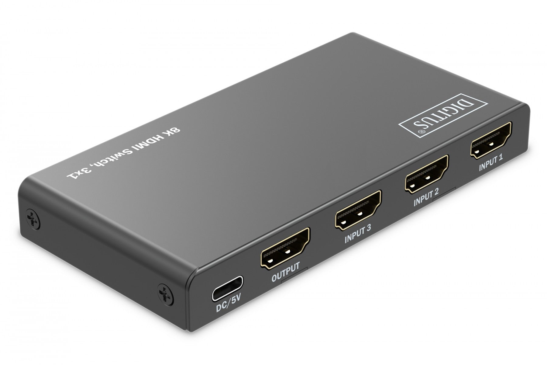 Commutateur HDMI 3x1, 8K/60Hz (4:4:4) avec HDR, 48 Gbps, HDCP 2.3