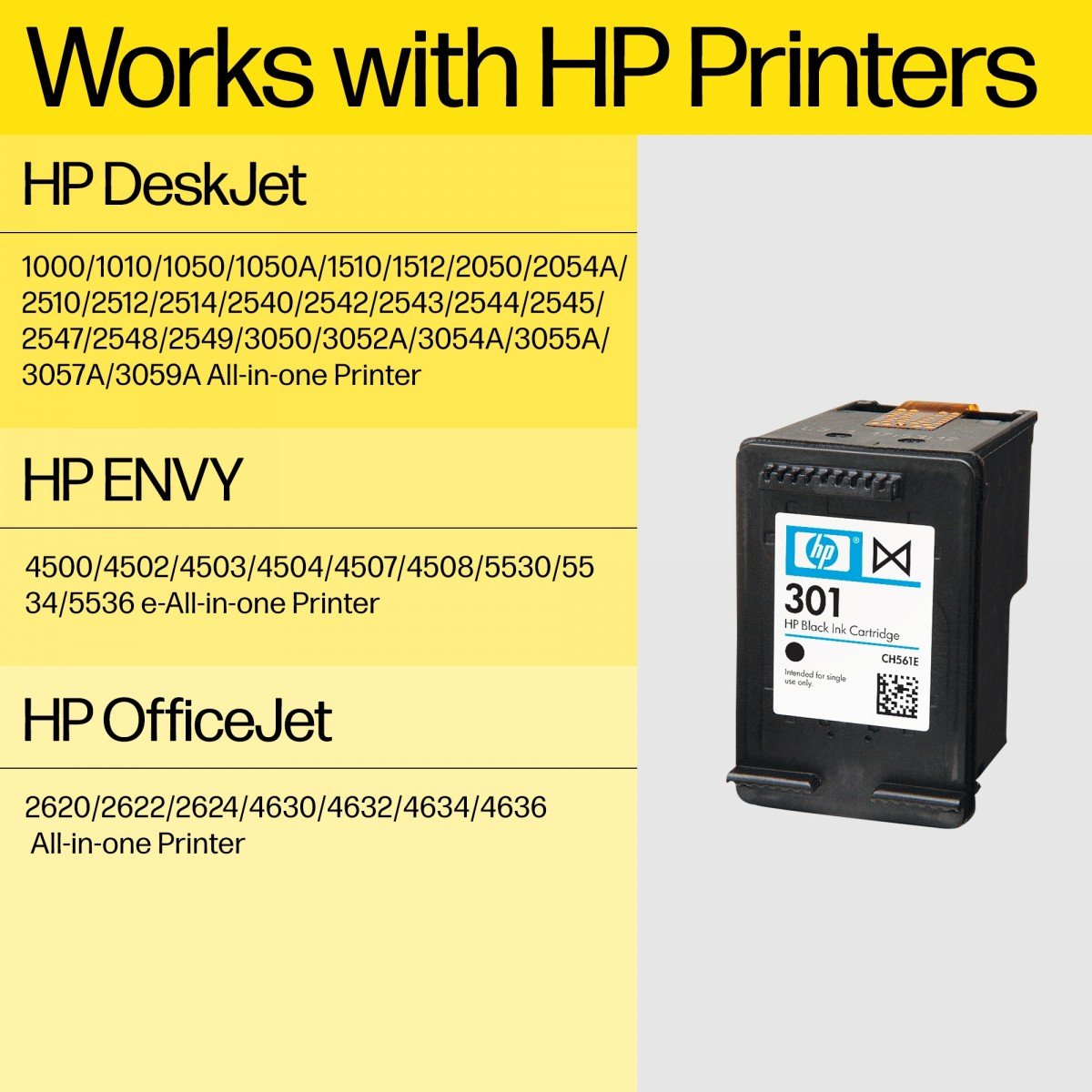 HP 301 Ink Cart Combo 2-Pack Blister