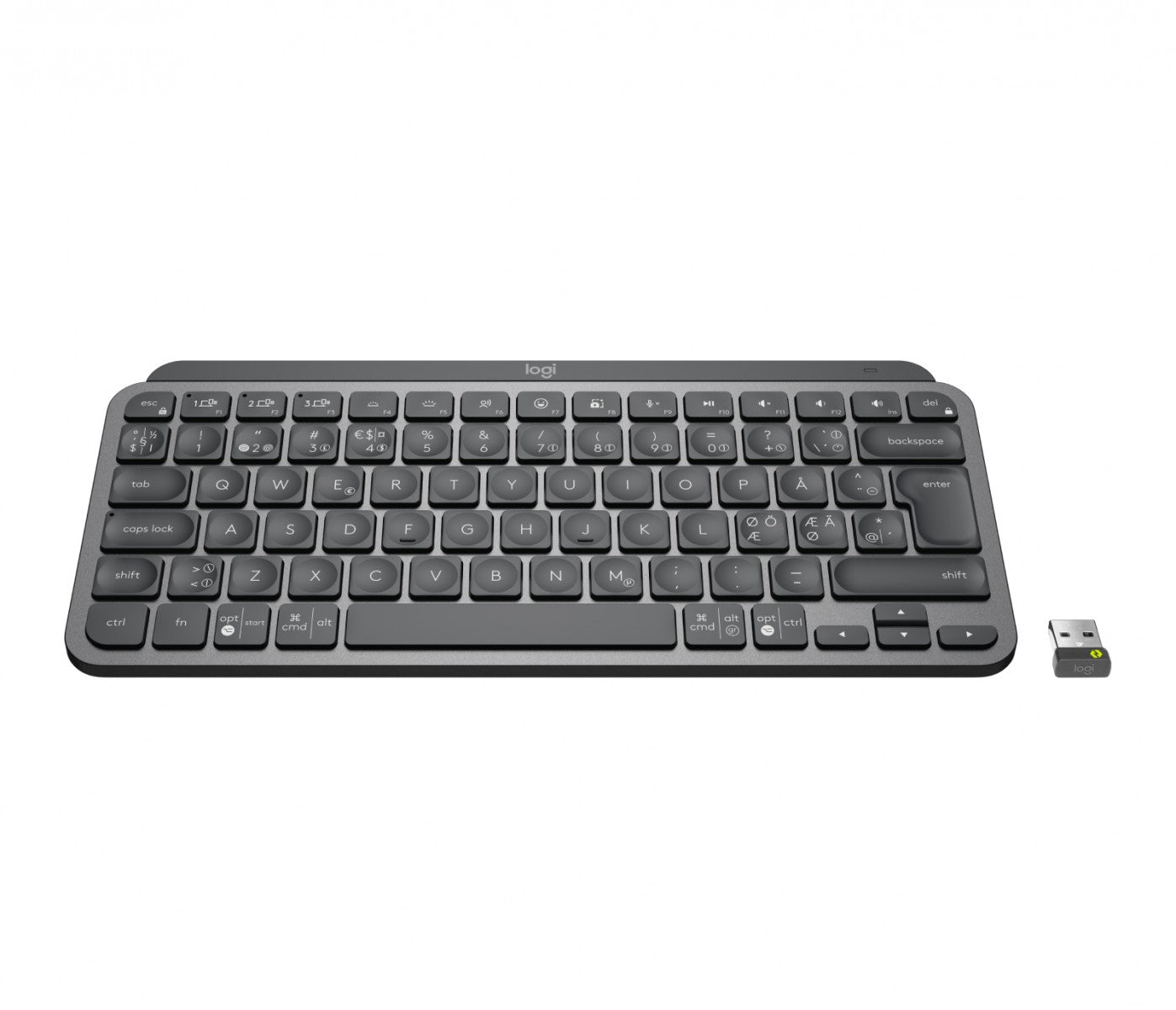 Logitech 920-010604 clavier Bureau RF sans fil + Bluetooth QWERTY Nordique Graphite