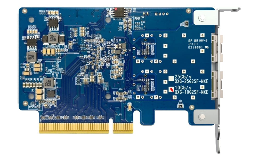 Dual-port SFP+10GbE network expansion