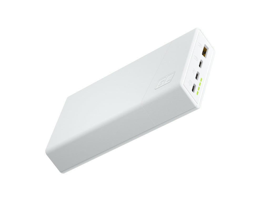 Green Cell PBGC03SW banque d'alimentation électrique Lithium Polymere (LiPo) 20000 mAh Blanc