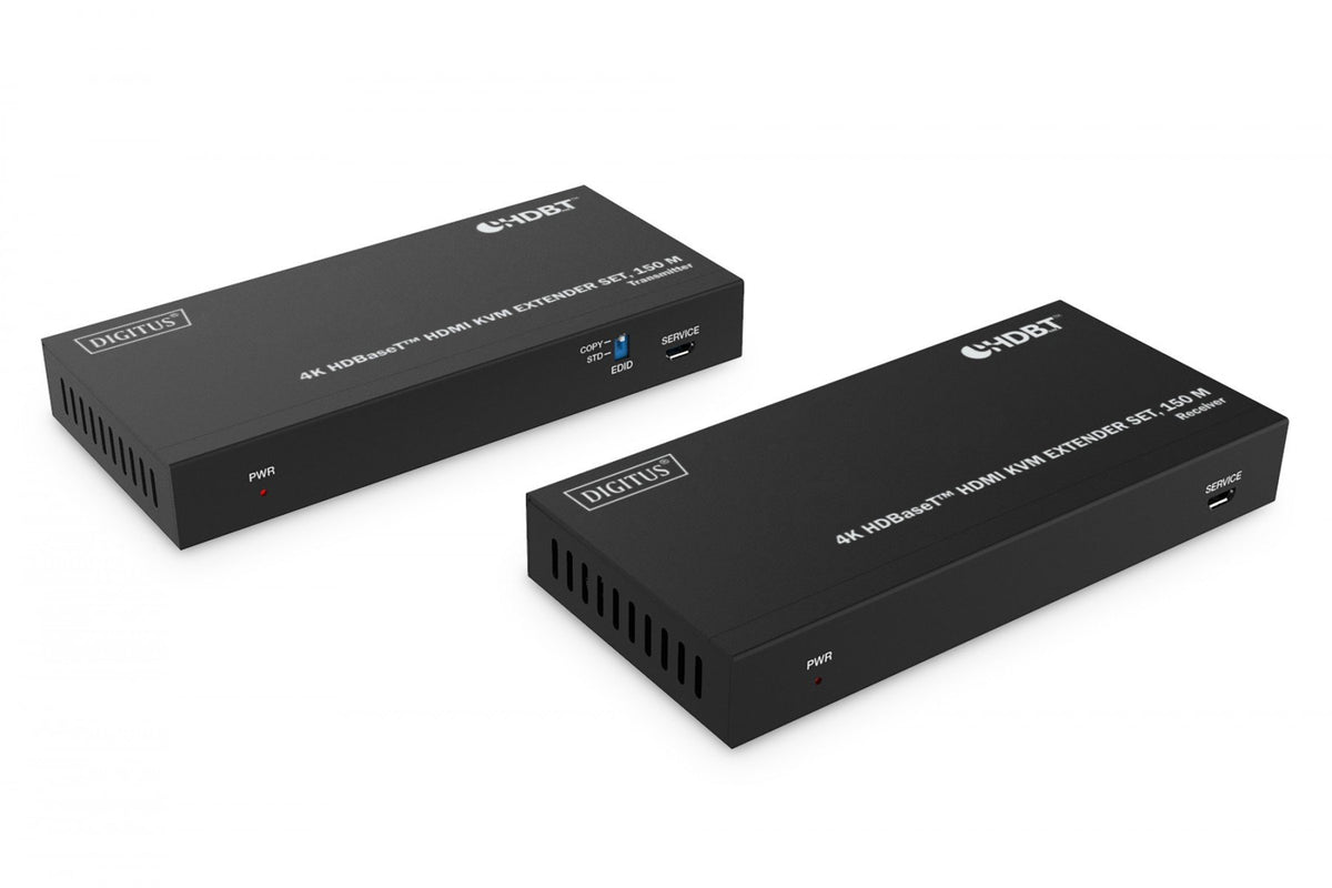 Digitus DS-55522 extension audio/video Émetteur et récepteur Noir