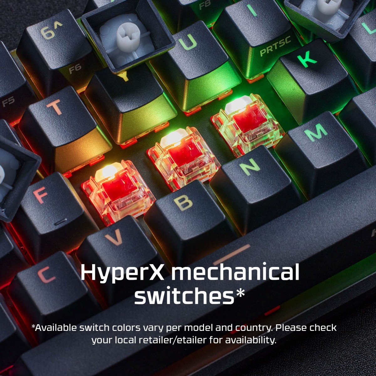 Clavier mécanique HyperX Alloy Origins 65 RGB - interrupteurs HX Red - QWERTY US INT