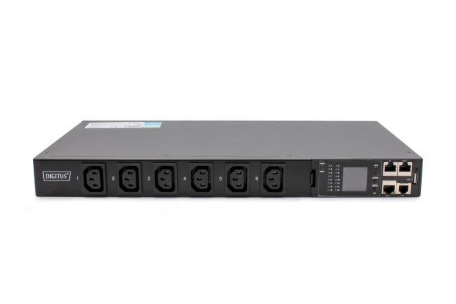 Digitus DN-DP-H1-12C13 Multiprise SMART PDU 1U, entrée IEC320 C20 16A/250V, prises 12x C13, 16A