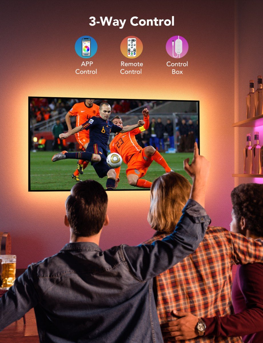 Govee H6179 rétroéclairage TV | Bande LED | pour TV 46-60 pouces, Bluetooth, RGB