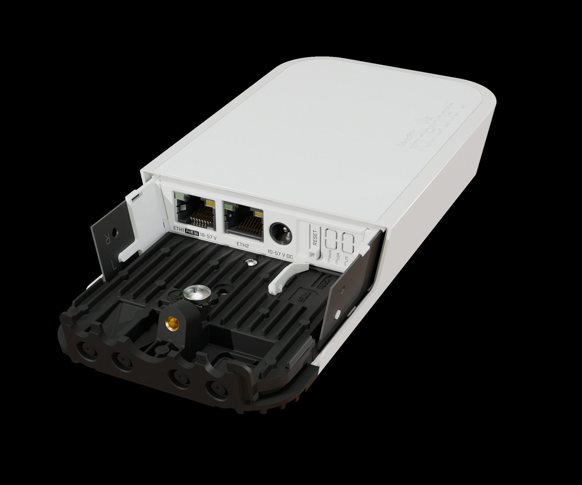 Mikrotik wAP ac LTE kit (2024) 300 Mbit/s Noir, Blanc Connexion Ethernet, supportant l'alimentation via ce port (PoE)
