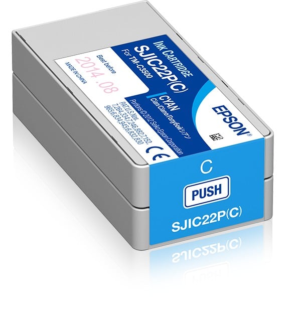 EPSON 1LB SJIC22P C ink cartridge cyan standard capacity 32.5ml 1-pack