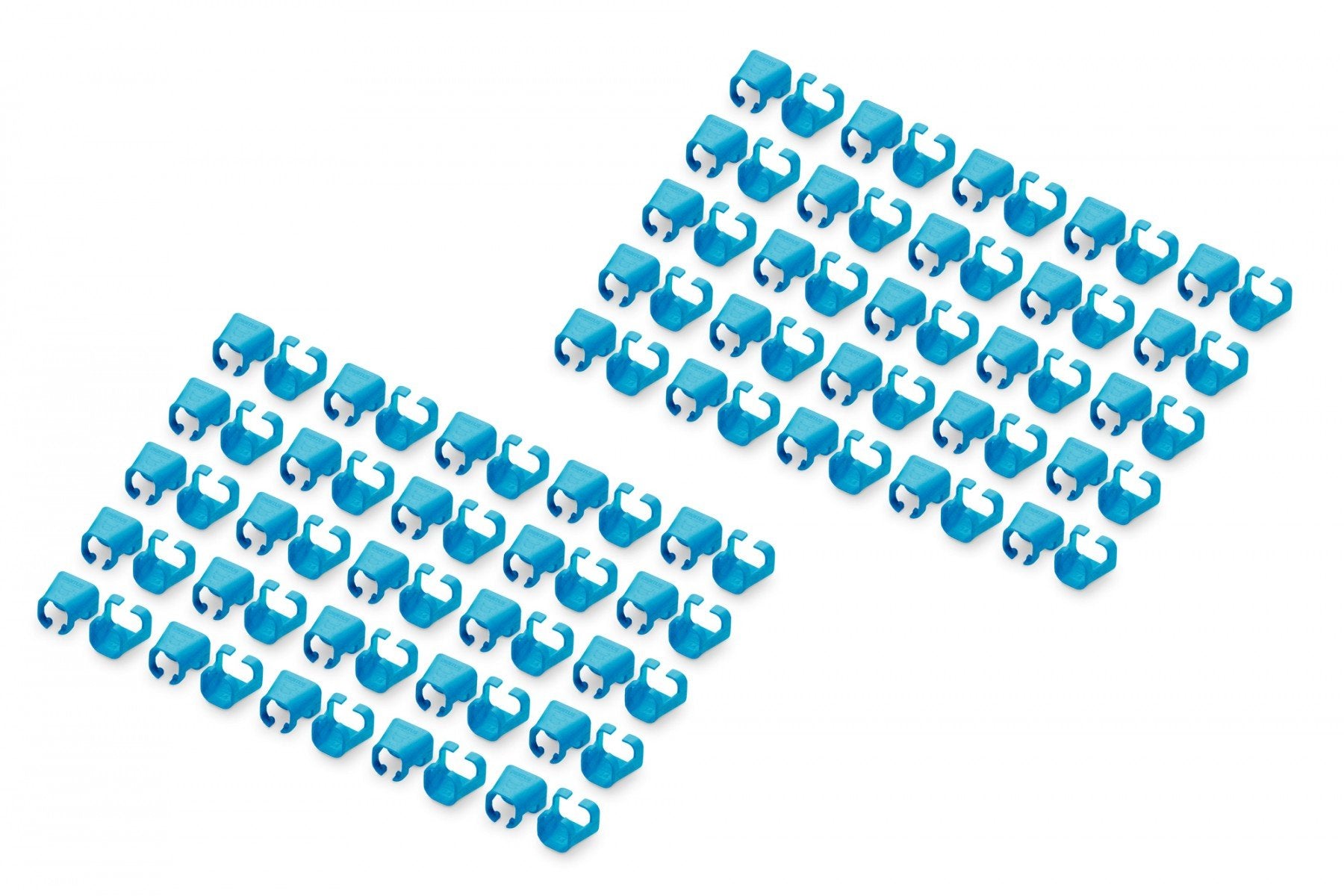Clip coloré pour fiche RJ45, bleu, paquet de 100