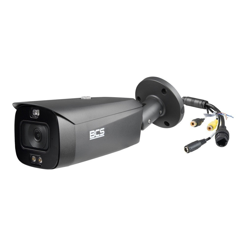 BCS BCS-L-TIP55FCR3L3-Ai1-G(3) Caméra tubulaire IP 5MP avec technologie NightColor et boîtier IP67