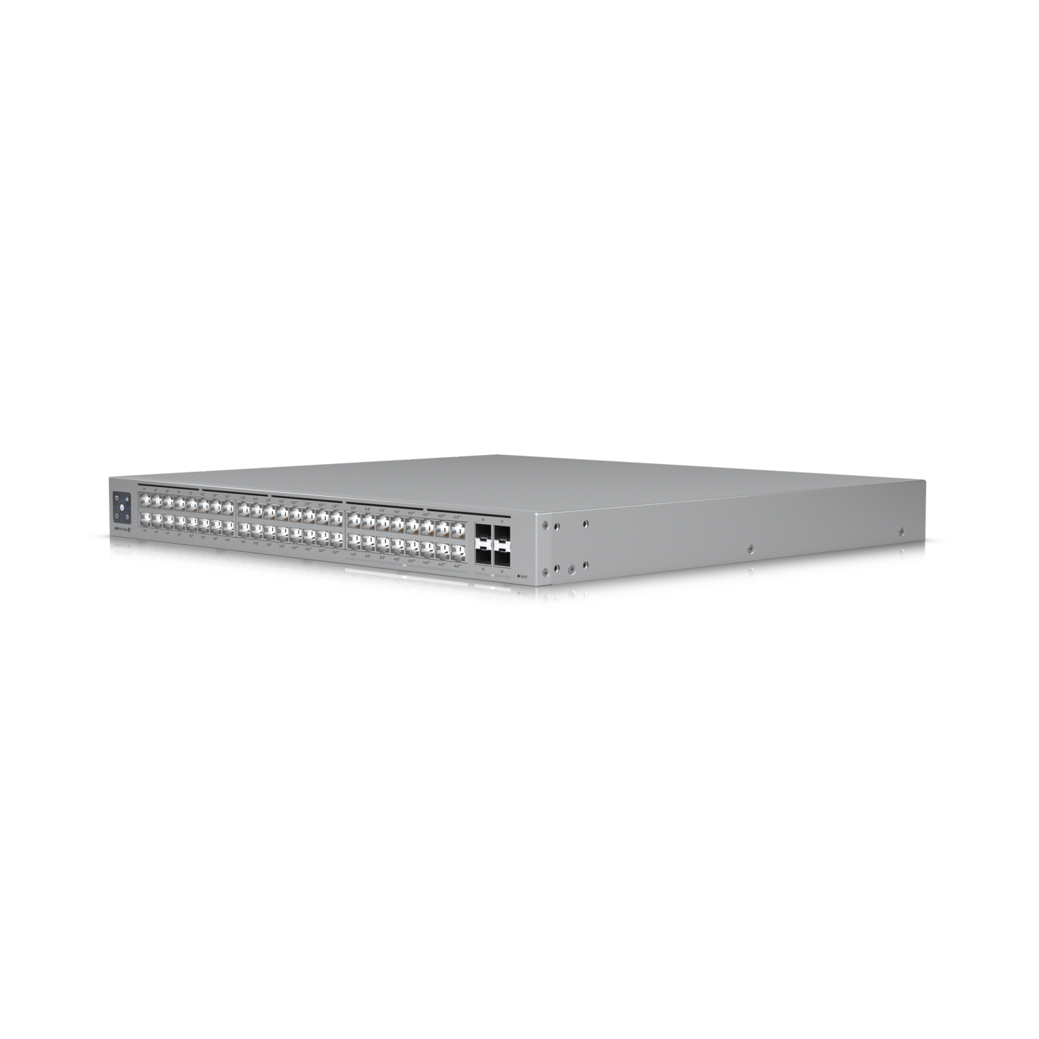 Ubiquiti USW-Pro-Max-48-PoE Switch UniFi 48 ports multi-gigabit PoE++ avec fonctionnalités de couche 3 et etherlighting.