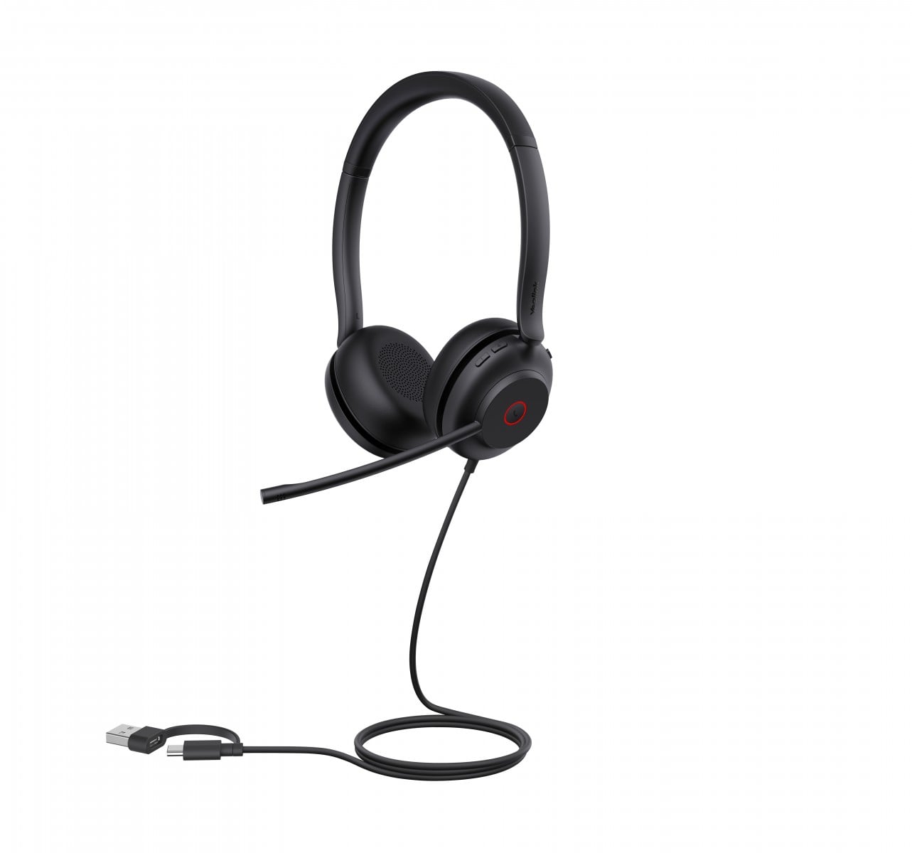 Yealink UH35 Dual UC USB-C/A Avec fil Arceau Bureau/Centre d'appels USB Type-C / USB Type-A Noir