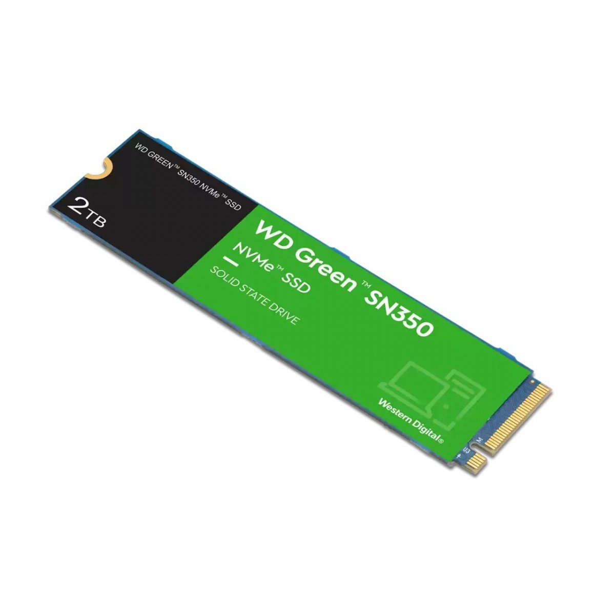 WD Green SN350 NVMe SSD 2To M.2 2280 PCIe Gen3 8Gb/s