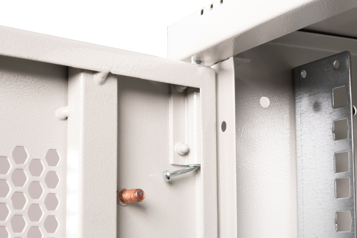 "Armoire réseau murale 19"" 12U, SOHO PRO 595 x 540 x 400 mm, porte perforée, grise, non assemblée, 60 kg"