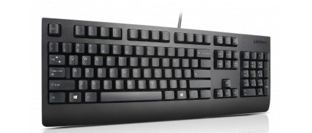 Lenovo 4X30M86893 clavier Universel USB QWERTZ Allemand Noir