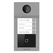 Hikvision DS-KV8413-WME1(C)/Flush Station de Porte en Métal a 4 Boutons pour Villa