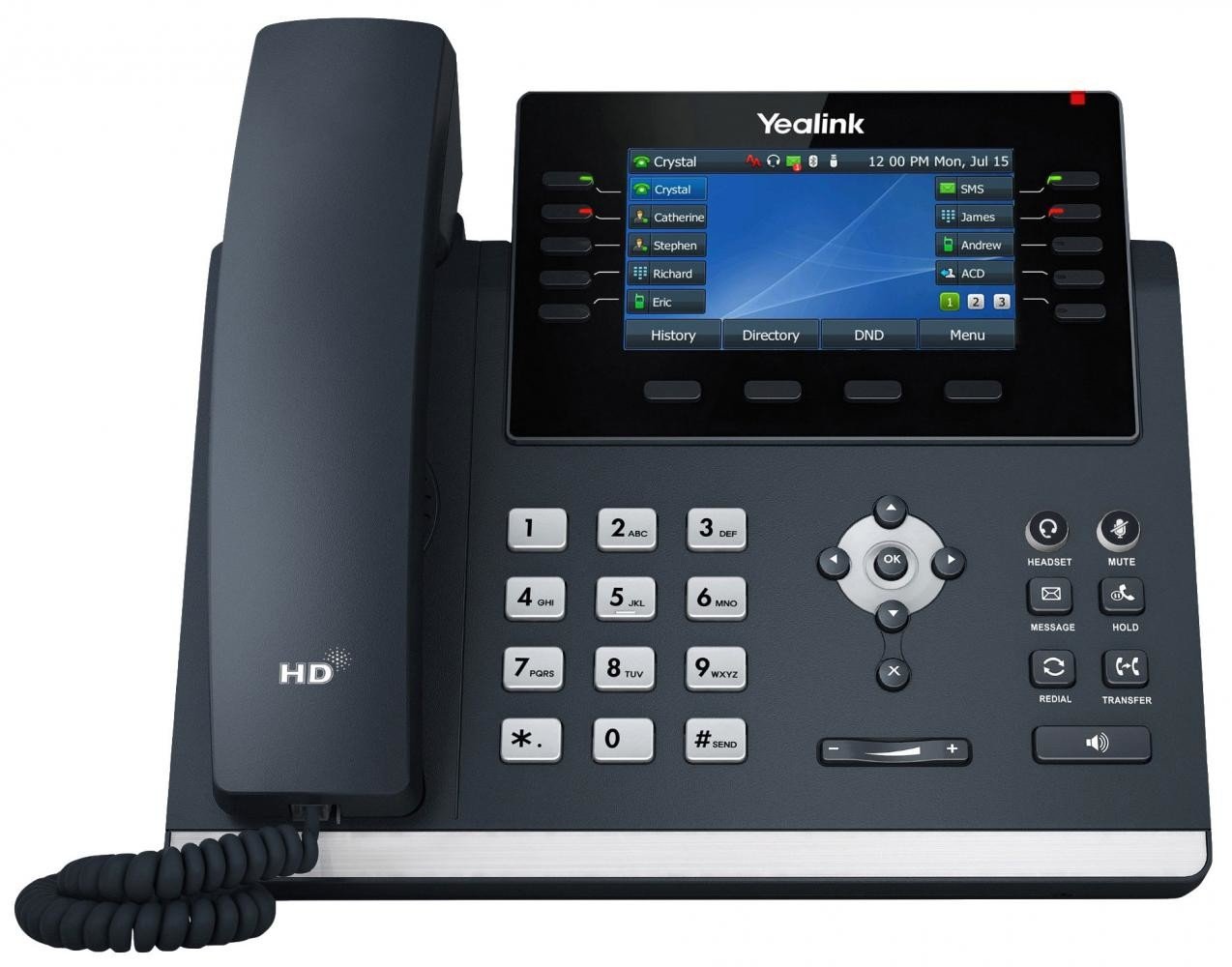 Yealink SIP-T46U téléphone fixe Gris LCD Wifi