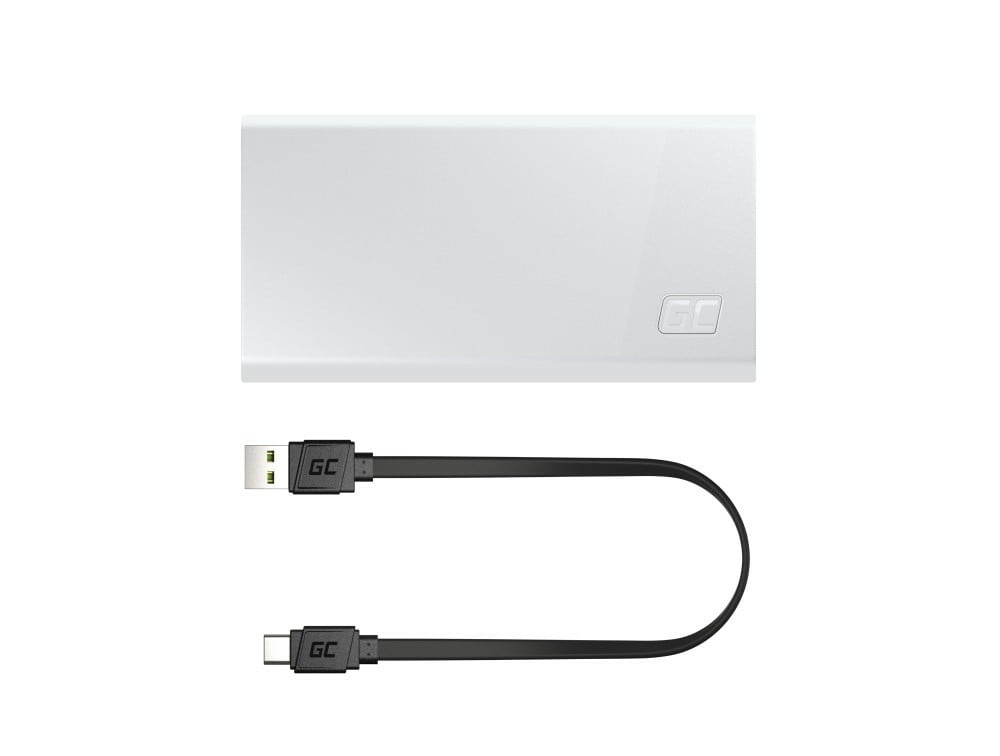 Green Cell PBGC03SW banque d'alimentation électrique Lithium Polymere (LiPo) 20000 mAh Blanc
