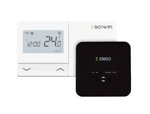 ENGO 932322661 Contrôleur de température récepteur WiFi E901WIFI sans fil monté en surface