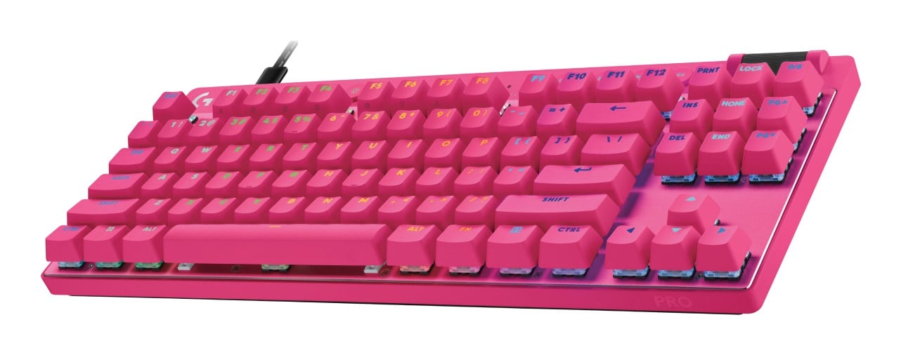 Clavier de jeu Logitech 920-013253 G Pro X Rapid TKL USB Linéaire Rose