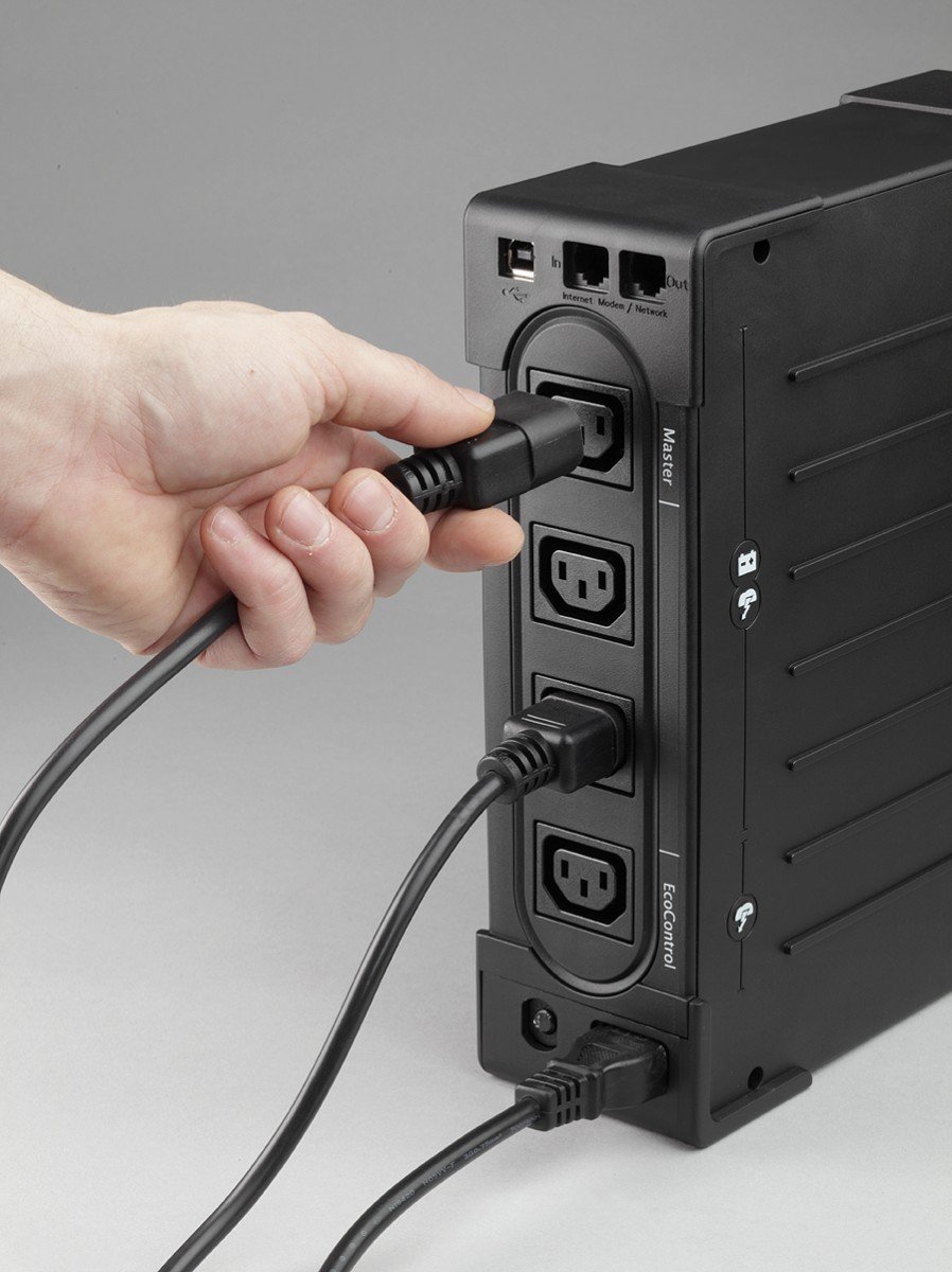 EATON Onduleur Ellipse ECO IEC USB - 0,8000 VA - 500 W - 4 sorties