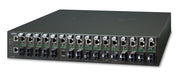 PLANET MC-1610MR48 convertisseur de support réseau Noir