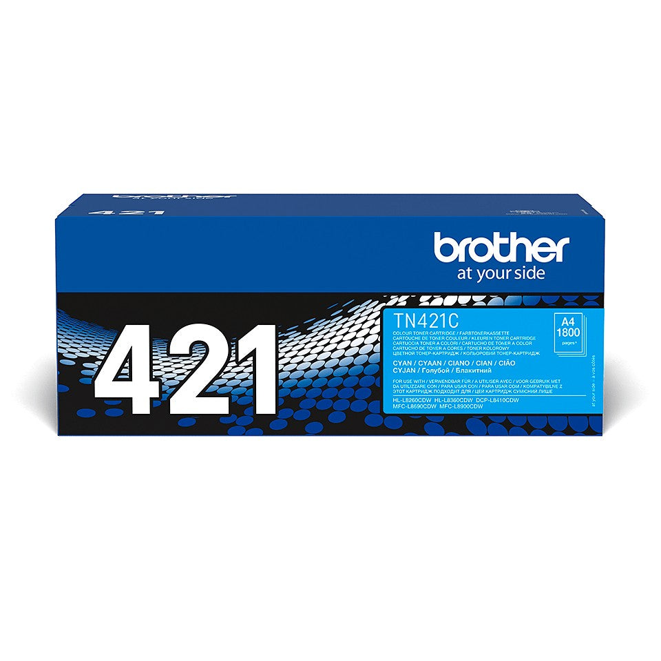 BROTHER TN421C Toner Cartouche Cyan 1.800 pages pour Brother HL-L8260CDW, L8360CDW