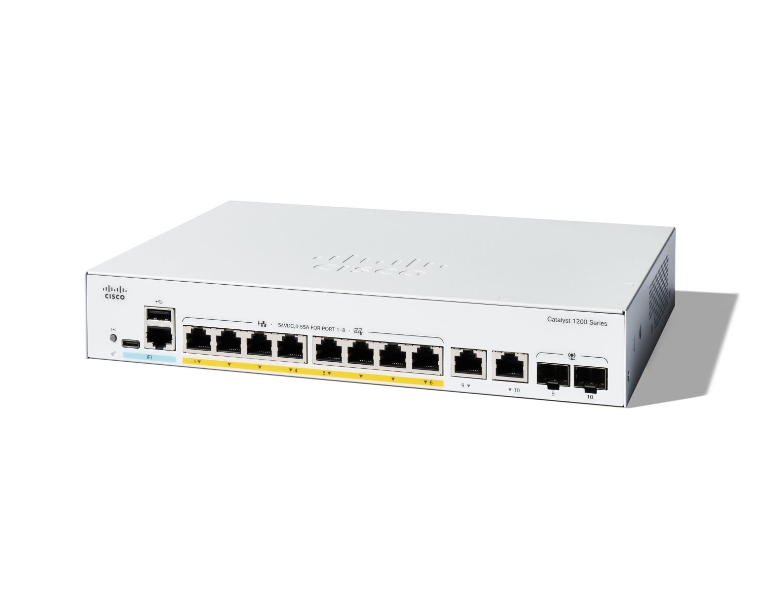 CISCO Catalyst 1200 8-port GE PoE Ext PS 2x1G Combo
