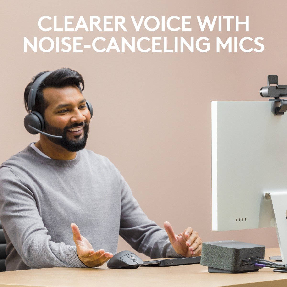 LOGITECH HEADSET - Zone Wireless 2 UC - GRAPHITE UC - 2.4GHZ/BT - EMEA-914 - A00174 A00172 NO STAND