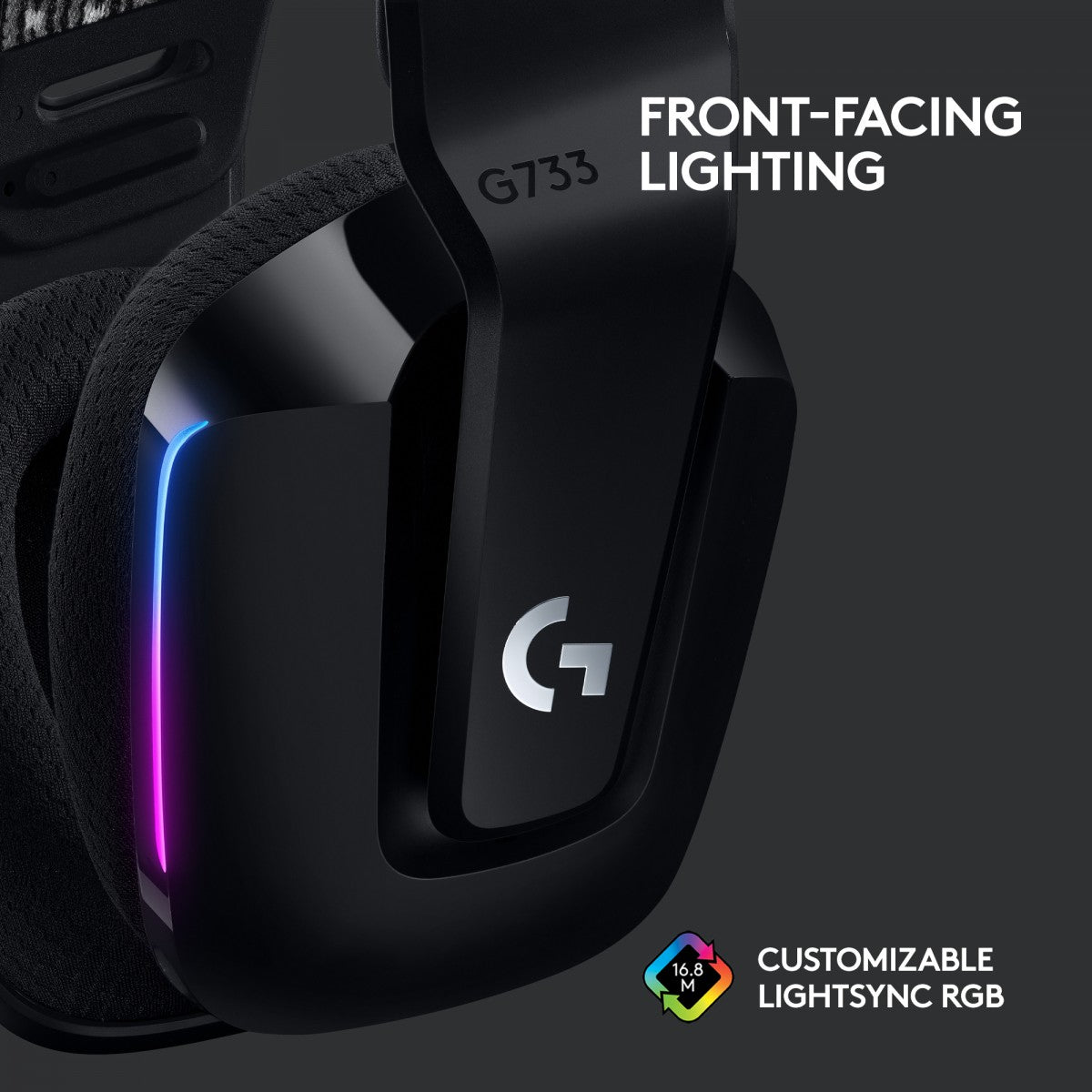 G733 LIGHTSPEED WirelessRGBHeadset BLACK