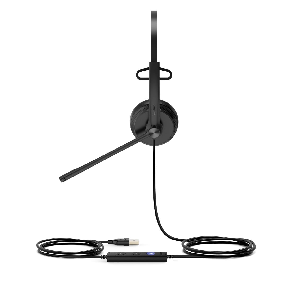 Yealink UH34 Mono Teams Avec fil Arceau Bureau/Centre d'appels USB Type-A Noir