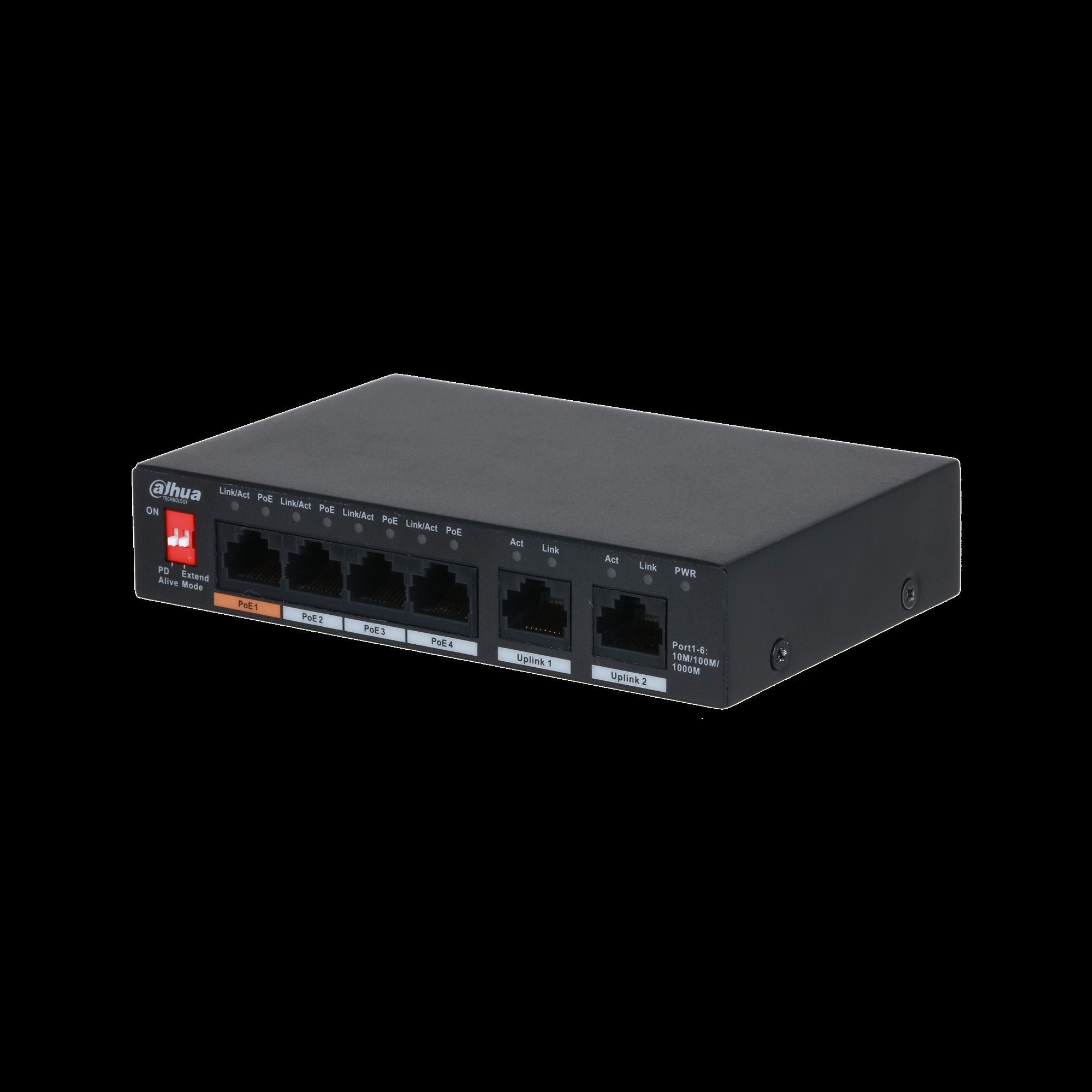 DAHUA- Switch 6 ports DH-PFS3006-4GT-60